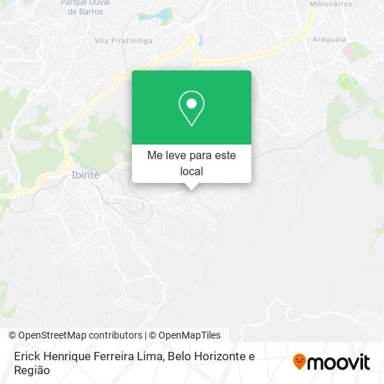 Erick Henrique Ferreira Lima mapa