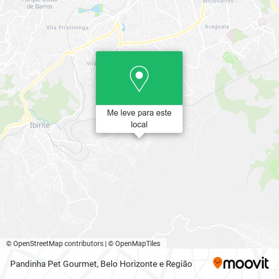 Pandinha Pet Gourmet mapa