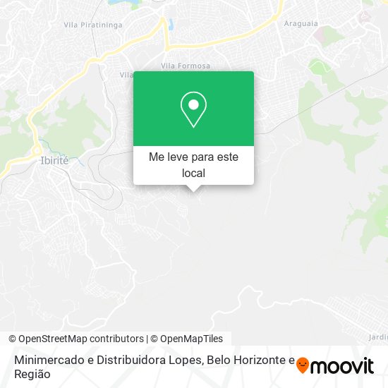 Minimercado e Distribuidora Lopes mapa