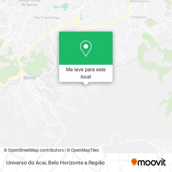 Universo do Acai mapa