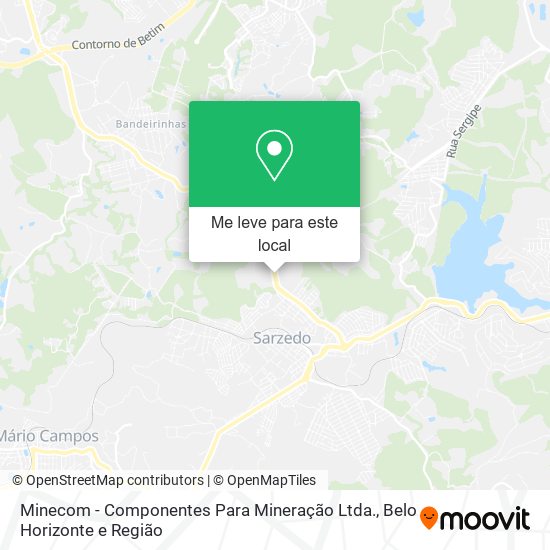 Minecom - Componentes Para Mineração Ltda. mapa