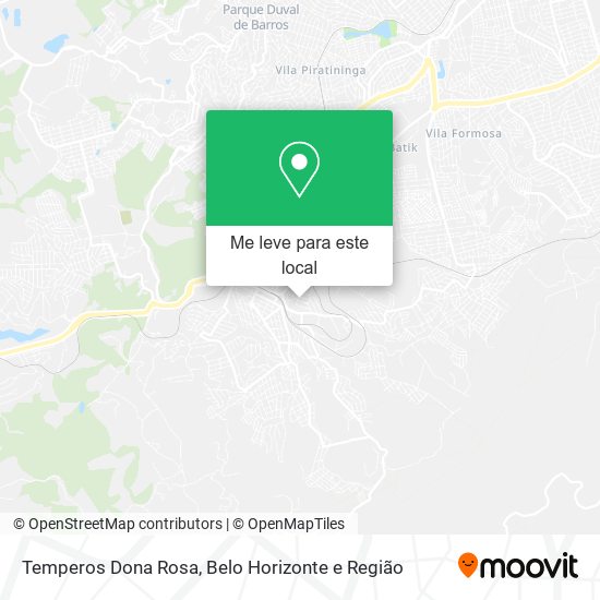 Temperos Dona Rosa mapa
