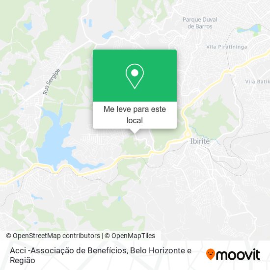 Acci -Associação de Benefícios mapa