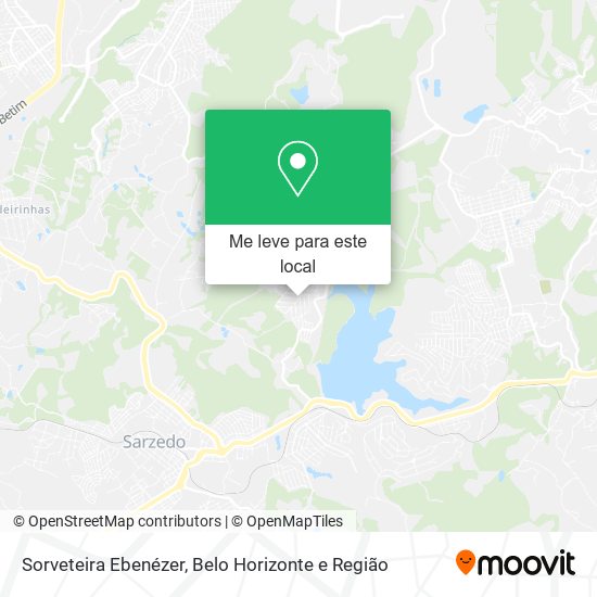 Sorveteira Ebenézer mapa