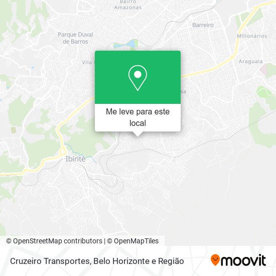 Cruzeiro Transportes mapa