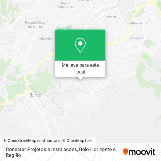 Conectar Projetos e Instalacoes mapa