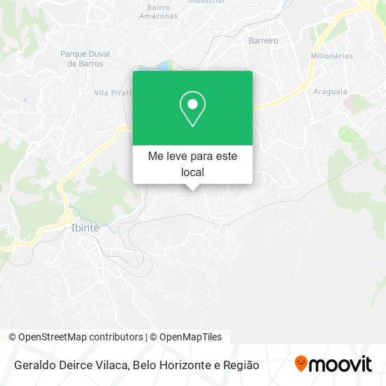 Geraldo Deirce Vilaca mapa