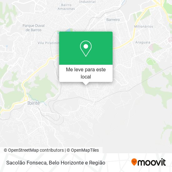 Sacolão Fonseca mapa