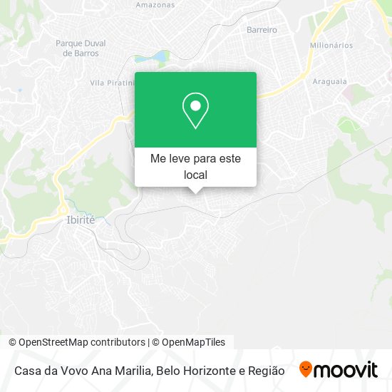 Casa da Vovo Ana Marilia mapa