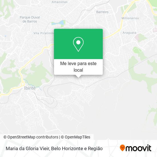 Maria da Gloria Vieir mapa