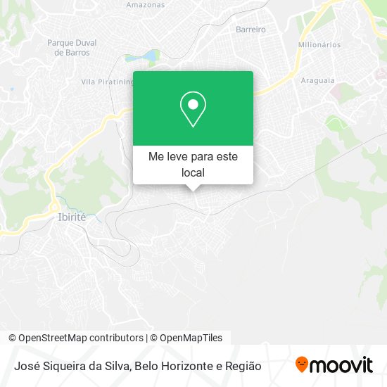 José Siqueira da Silva mapa