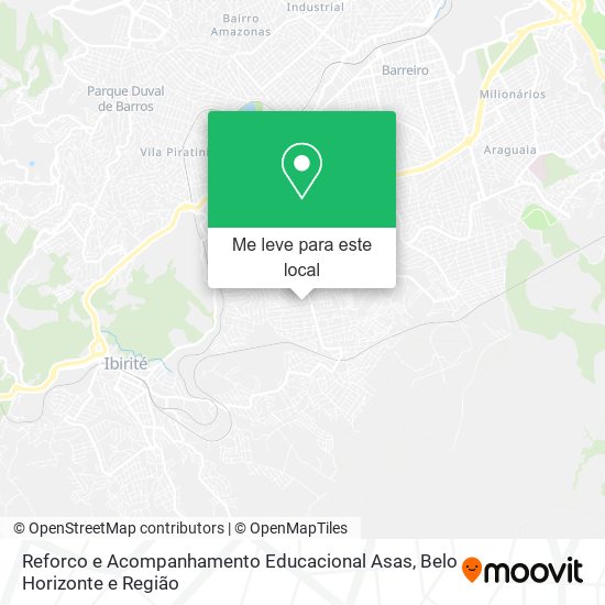 Reforco e Acompanhamento Educacional Asas mapa