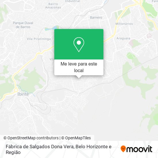 Fábrica de Salgados Dona Vera mapa