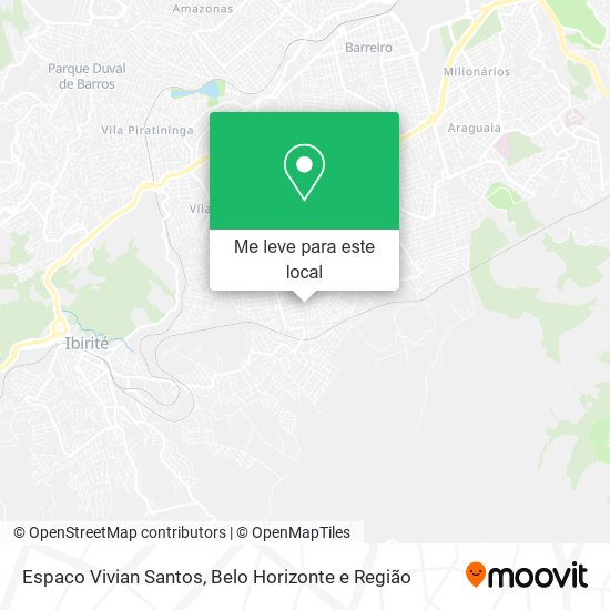 Espaco Vivian Santos mapa