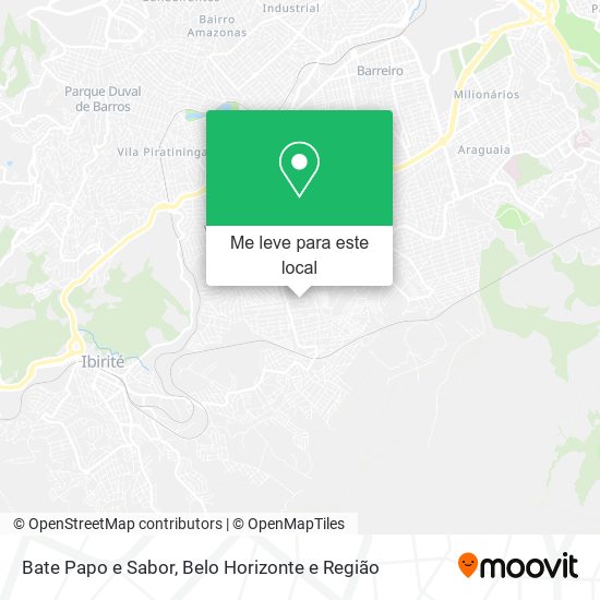 Bate Papo e Sabor mapa