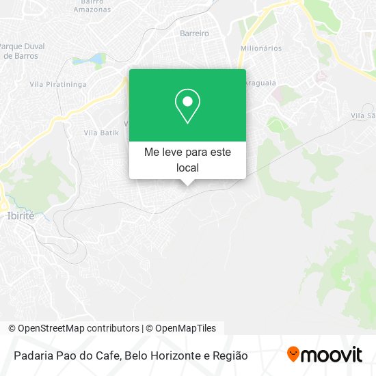 Padaria Pao do Cafe mapa