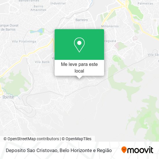 Deposito Sao Cristovao mapa