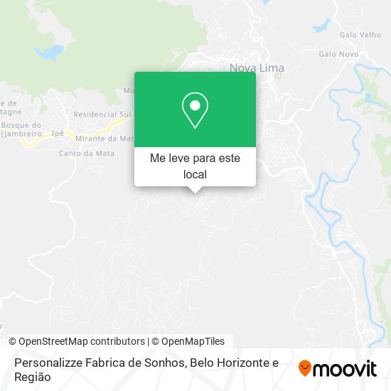 Personalizze Fabrica de Sonhos mapa