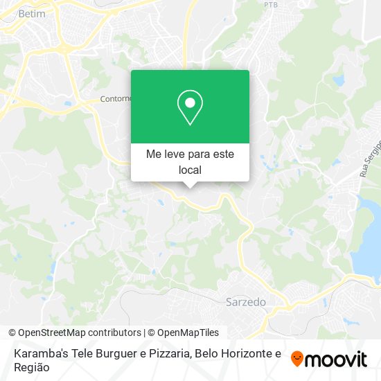 Karamba's Tele Burguer e Pizzaria mapa