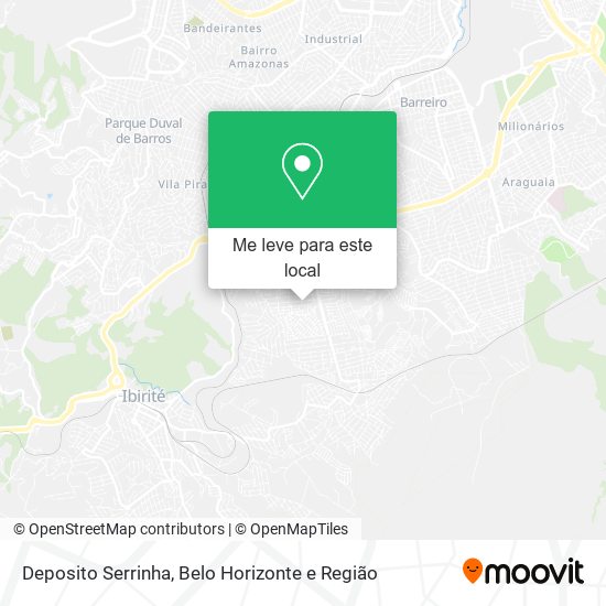 Deposito Serrinha mapa