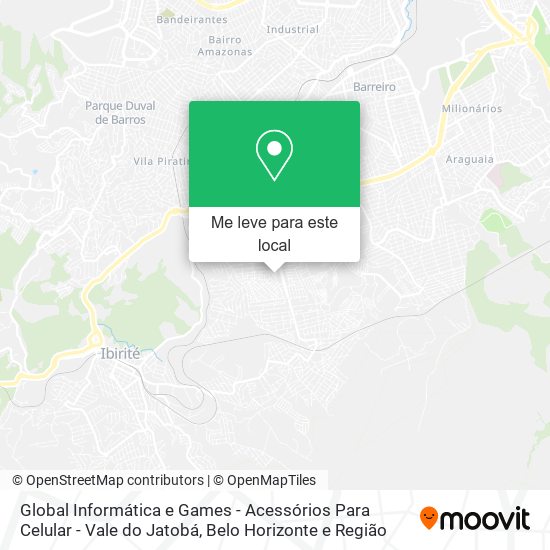 Global Informática e Games - Acessórios Para Celular - Vale do Jatobá mapa