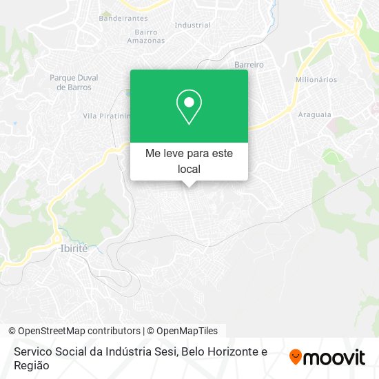 Servico Social da Indústria Sesi mapa
