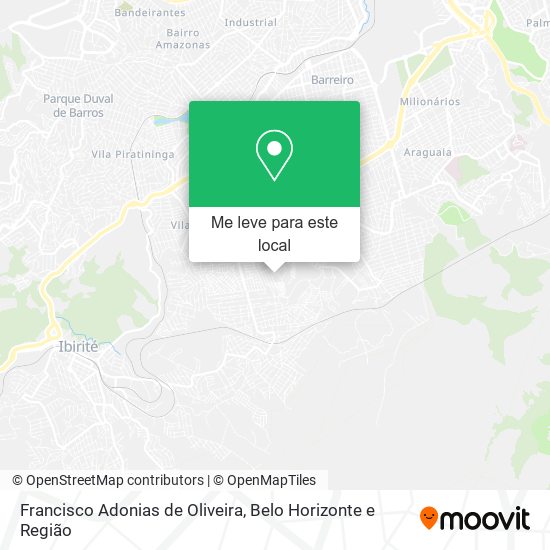 Francisco Adonias de Oliveira mapa