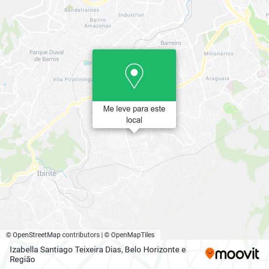 Izabella Santiago Teixeira Dias mapa