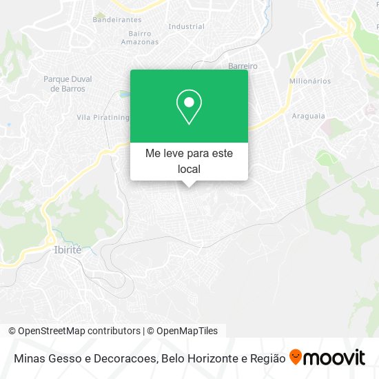 Minas Gesso e Decoracoes mapa