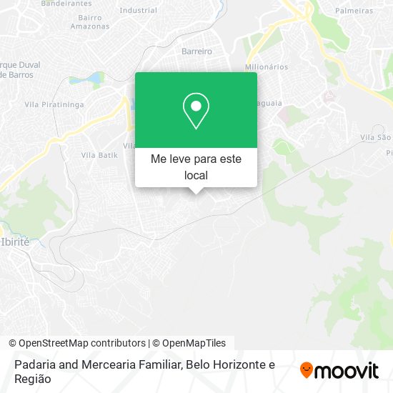 Padaria and Mercearia Familiar mapa