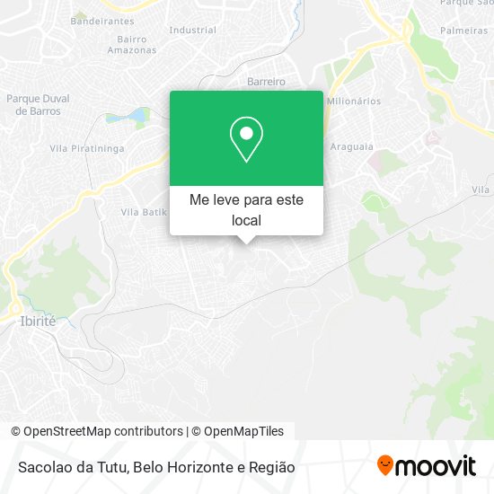 Sacolao da Tutu mapa