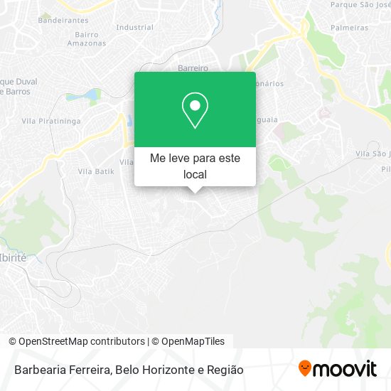 Barbearia Ferreira mapa