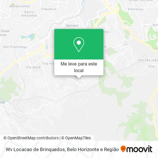 Wv Locacao de Brinquedos mapa