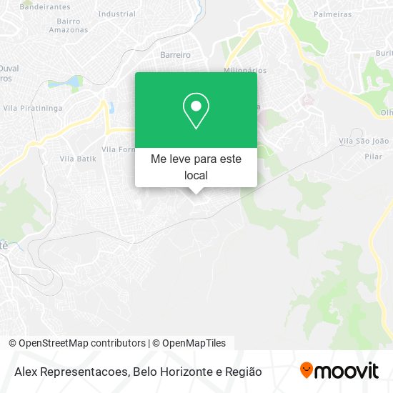 Alex Representacoes mapa