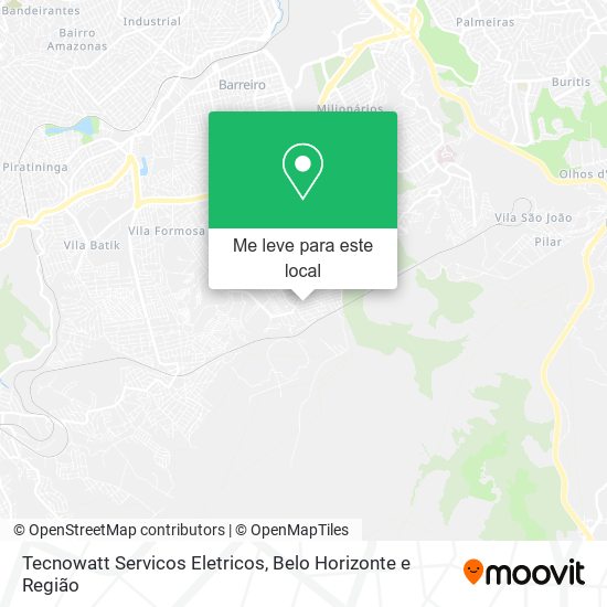 Tecnowatt Servicos Eletricos mapa