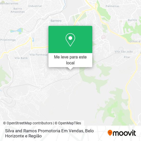 Silva and Ramos Promotoria Em Vendas mapa