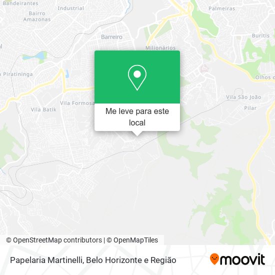 Papelaria Martinelli mapa