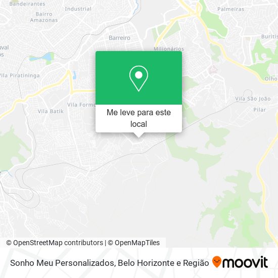 Sonho Meu Personalizados mapa