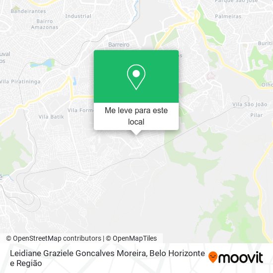 Leidiane Graziele Goncalves Moreira mapa
