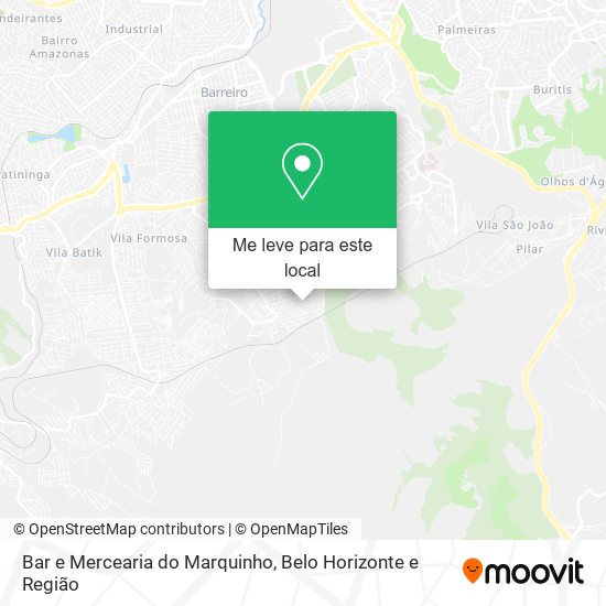 Bar e Mercearia do Marquinho mapa