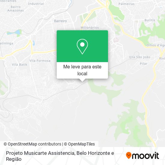 Projeto Musicarte Assistencia mapa