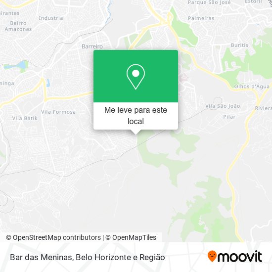 Bar das Meninas mapa