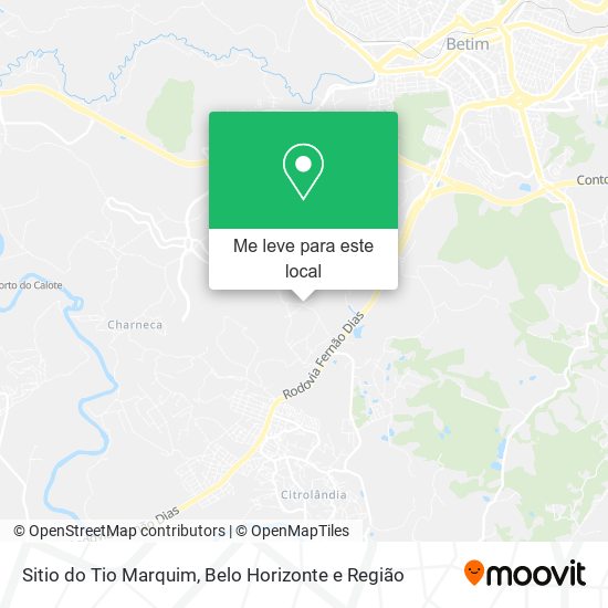 Sitio do Tio Marquim mapa
