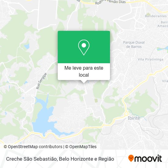 Creche São Sebastião mapa