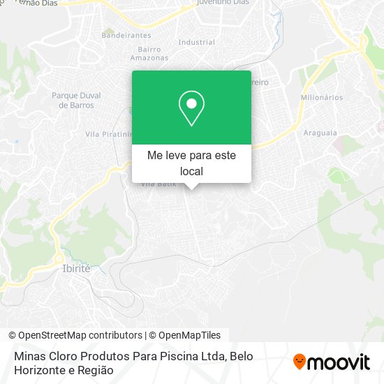 Minas Cloro Produtos Para Piscina Ltda mapa