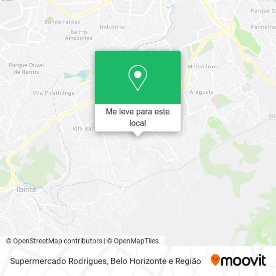 Supermercado Rodrigues mapa