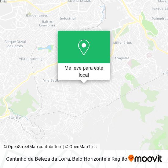Cantinho da Beleza da Loira mapa