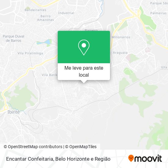 Encantar Confeitaria mapa