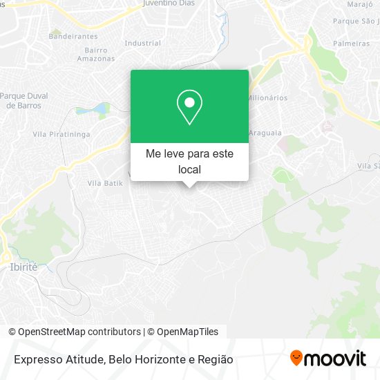 Expresso Atitude mapa