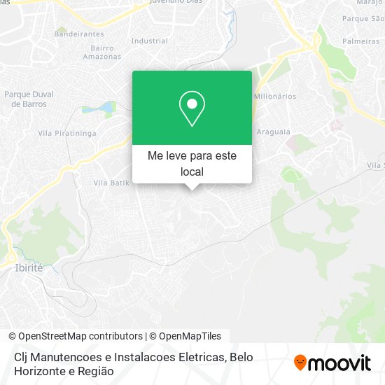 Clj Manutencoes e Instalacoes Eletricas mapa